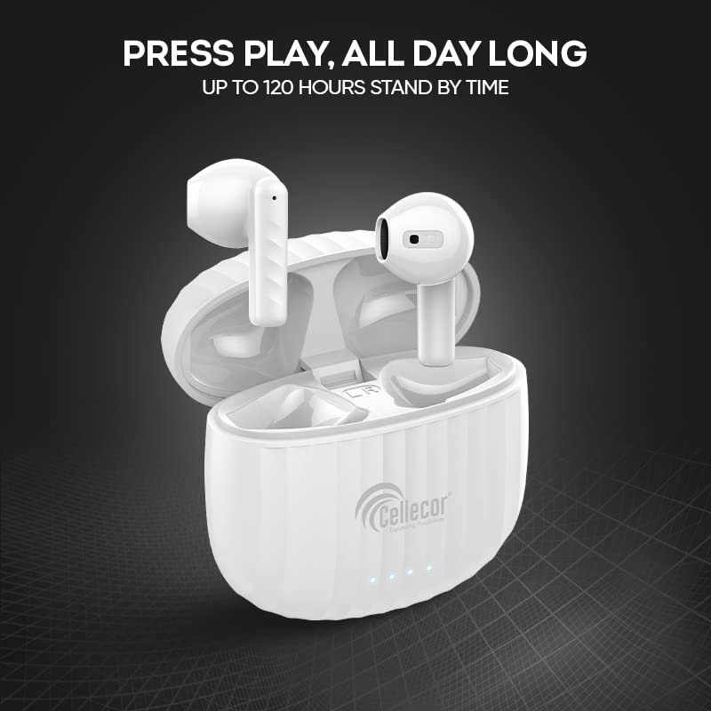 Image of Cellecor Bropods Cb05 Waterproof Earbuds With 25 Hours Playtime, Auto Pairing, 13Mm Driver, 5.1V Bluetooth Headset - In Ear