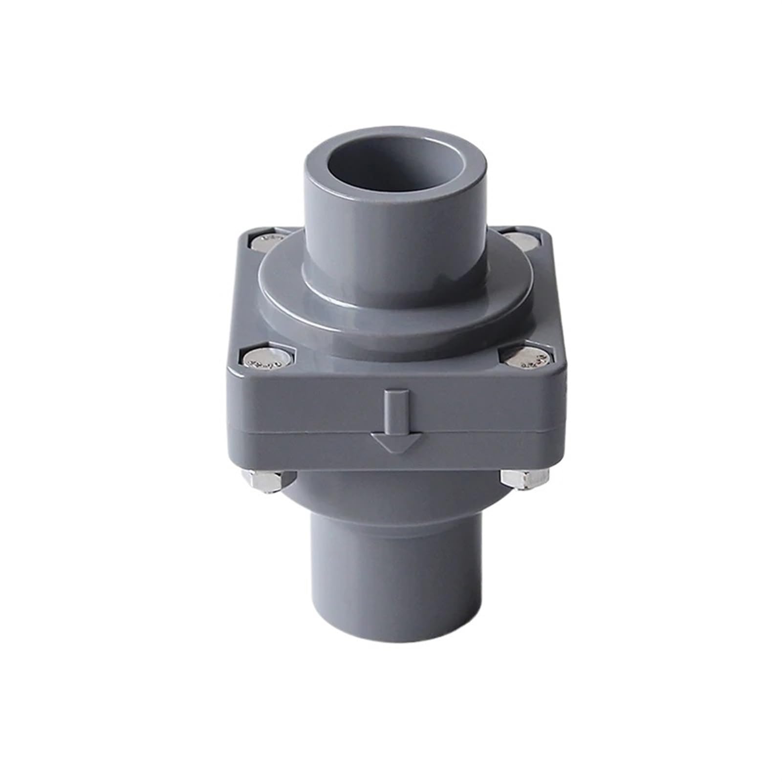 Accesorios de tubería Válvula de retención de aleta de UPVC blanca/gris de 25 a 110 mm, tubería de drenaje, bomba de agua, válvula antirretorno de olores, conector for riego de jardín(Gray,Inner Dia.4