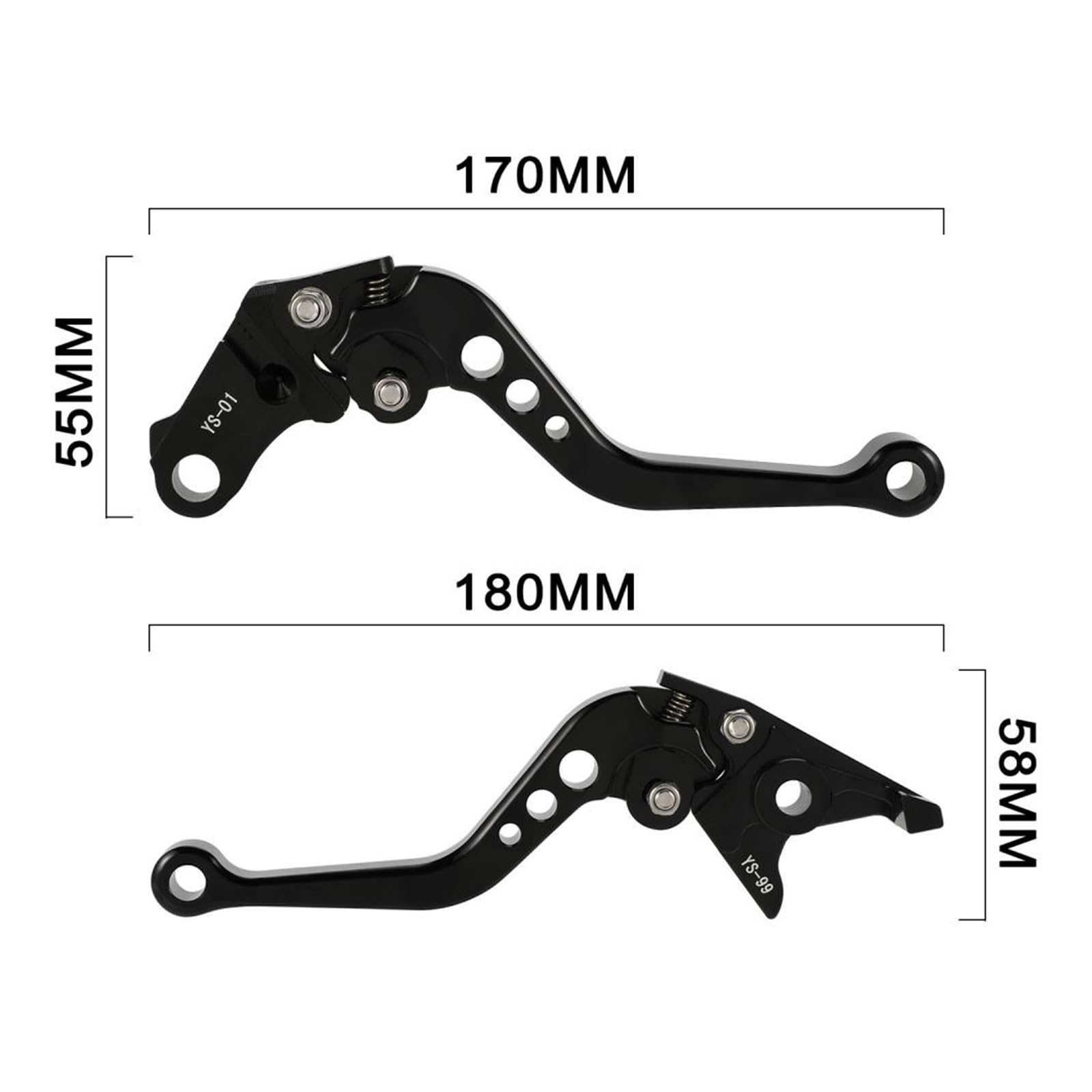 Juego De Palanca Embrague Freno para Rebel CMX500/CMX300 2017-2024 Palancas De Cuerno Palanca De Mano Ajustable Manija De Motocicleta Dirt Bike Palancas Frenos
