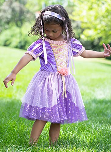 Disfraz de princesa Rapunzel para niñas talla 5-7 años miniatura 2