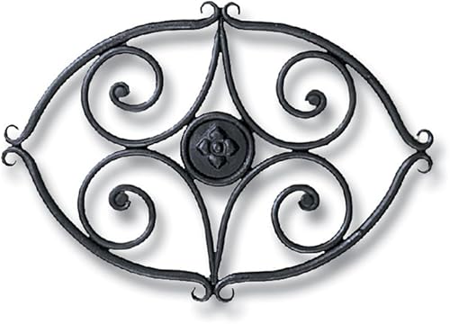 Salvamanteles de hierro forjado para estufa de leña, color negro