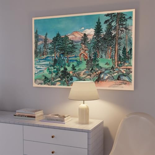 Tableau triptyque Upper Lyell Trail par Chiura Obata pour salon moderne