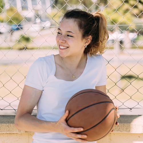 Basketball Necklace for Women Girls Personalized Basketball Pendant Necklace with Initial A-Z Letters Christmas Graduation Birthday Gifts for Team Players Lovers3