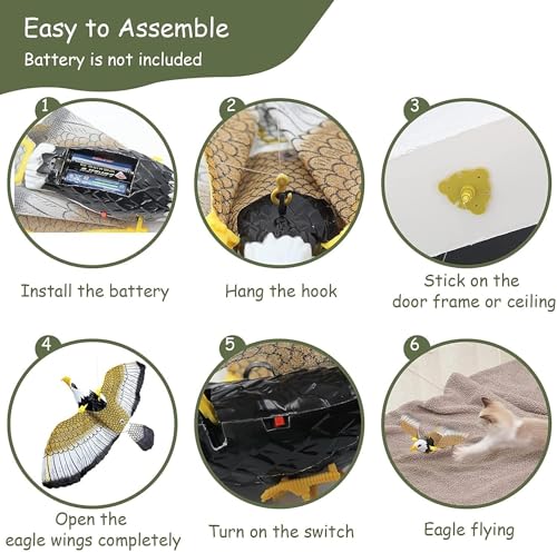 Image of Flying Eagle Bird Toy For Kids | Flying Toy With Hanging String And Sound Toys | Animal Figure Toys For Toddler Kids | Birthday Gift For Boys And Girls - Multicolor