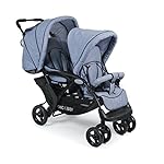 CHIC 4 BABY 274 55 Geschwisterwagen Duo, Jeans hellblau/blau