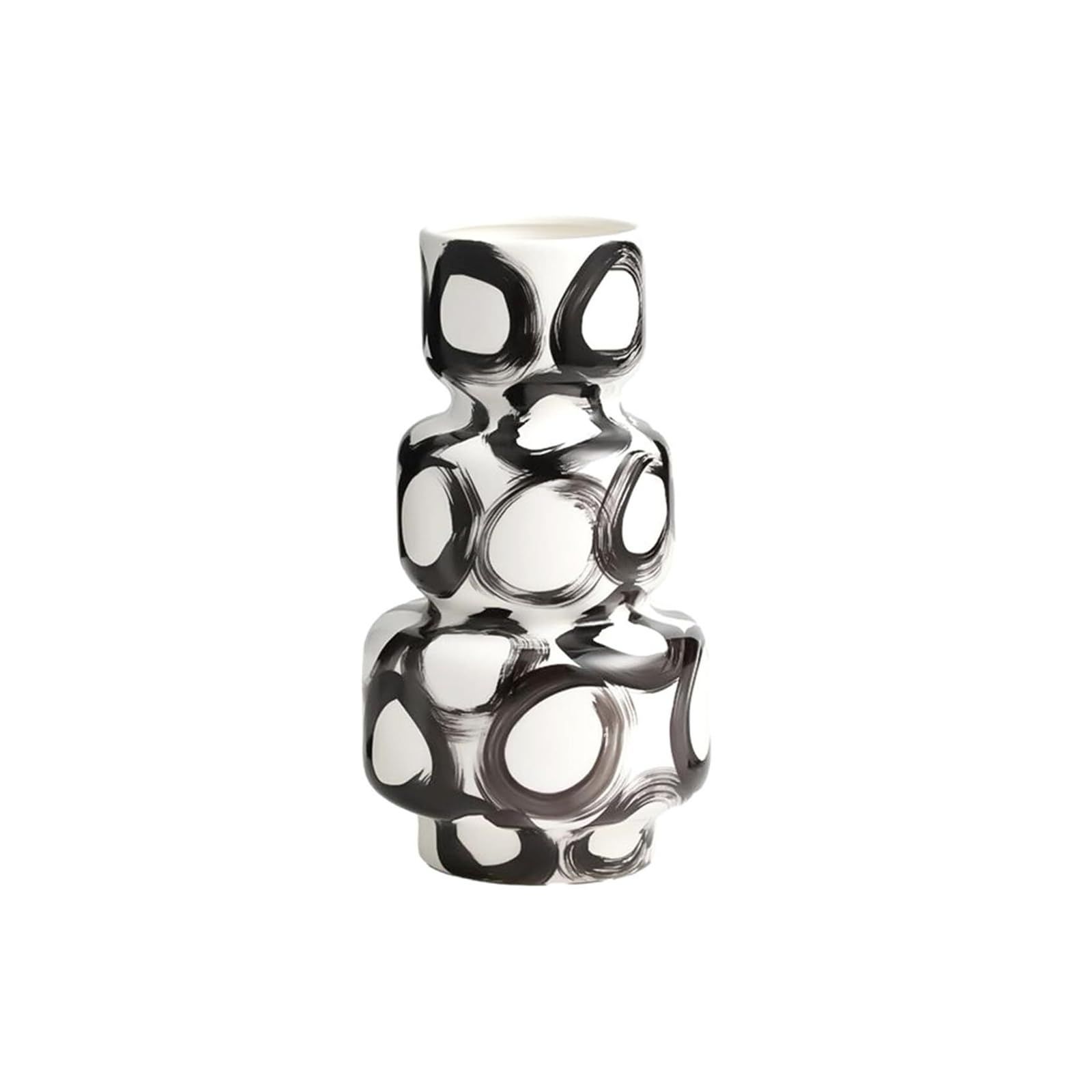 Vase en céramique blanc pour décoration de table de mariage chic