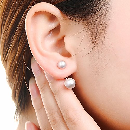 Orecchini Doppia perla Orecchini in argento