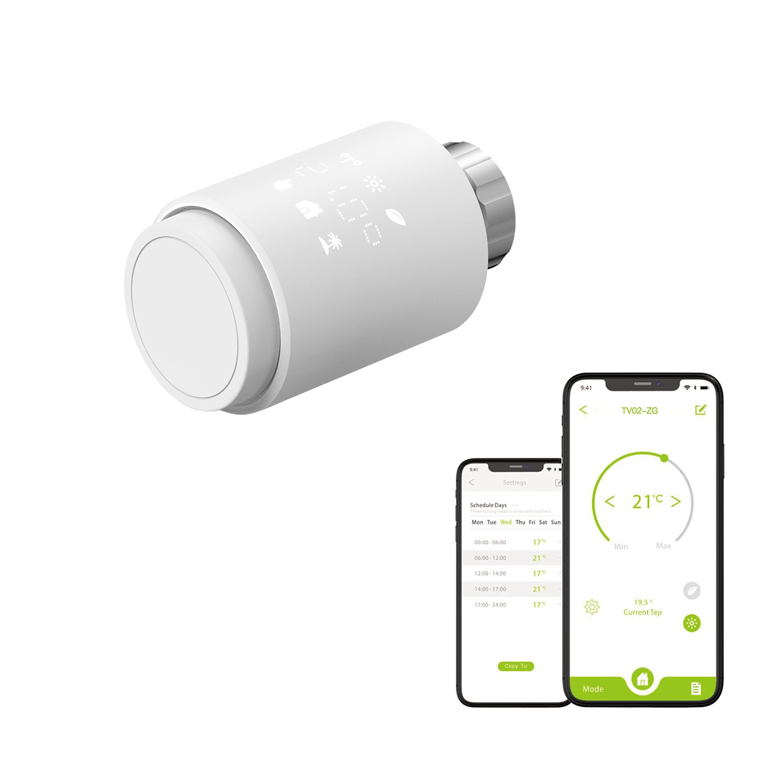 Zigbee eTRV Heizkörperthermostat, intelligentes Ventil