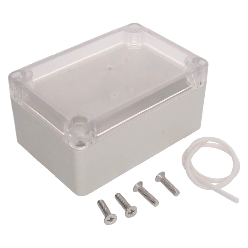 Fielect Junction Box, ABS Plastic IP65 Waterproof Electrical Box Case Universal Electrical Project Enclosure with Transparent Clear Cover, 3.94" x 2.68" x 1.97"
