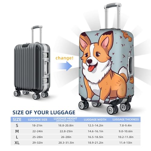 Housse de bagage élastique Corgi pour protéger une valise contre les rayures - 6