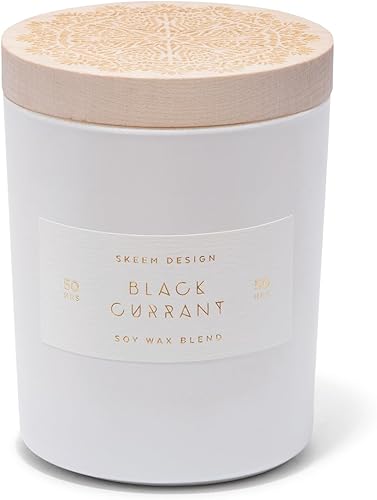 Skeem Print Block - Vela perfumada de grosella negra, mezcla de bayas maduras, mandarina y pomelo, cera de soja, aceites totalmente naturales, vela disponible en Yaxa Guatemala