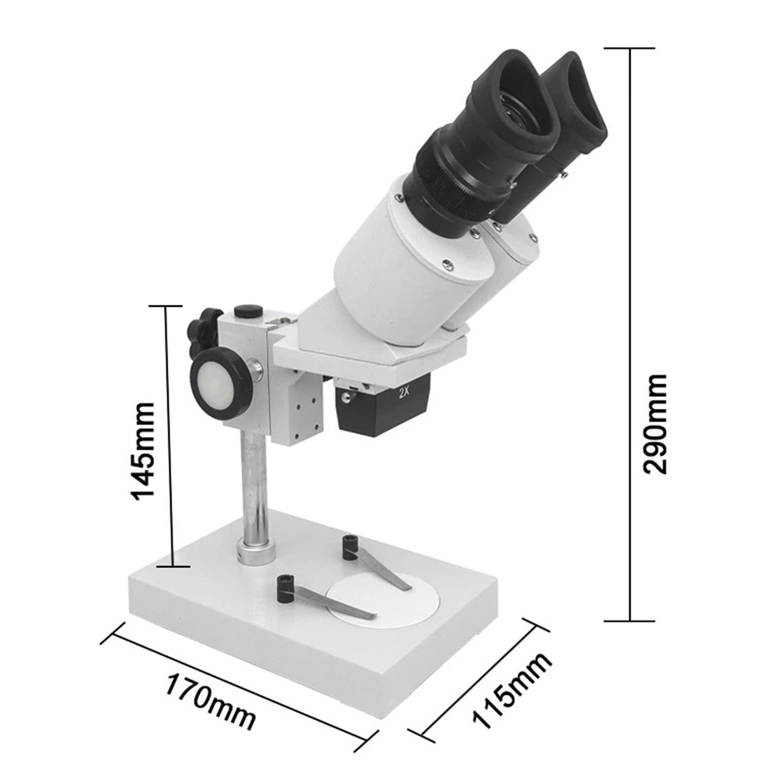 Telescopio Binocular estereoscópico 10X/20X, teleobjetivo Industrial for soldar, Herramienta for Reparar teléfonos Inteligentes Educativo Biológico