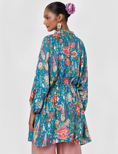 Image of BIBA Women Rayon Regular Fit Liva Printed Top