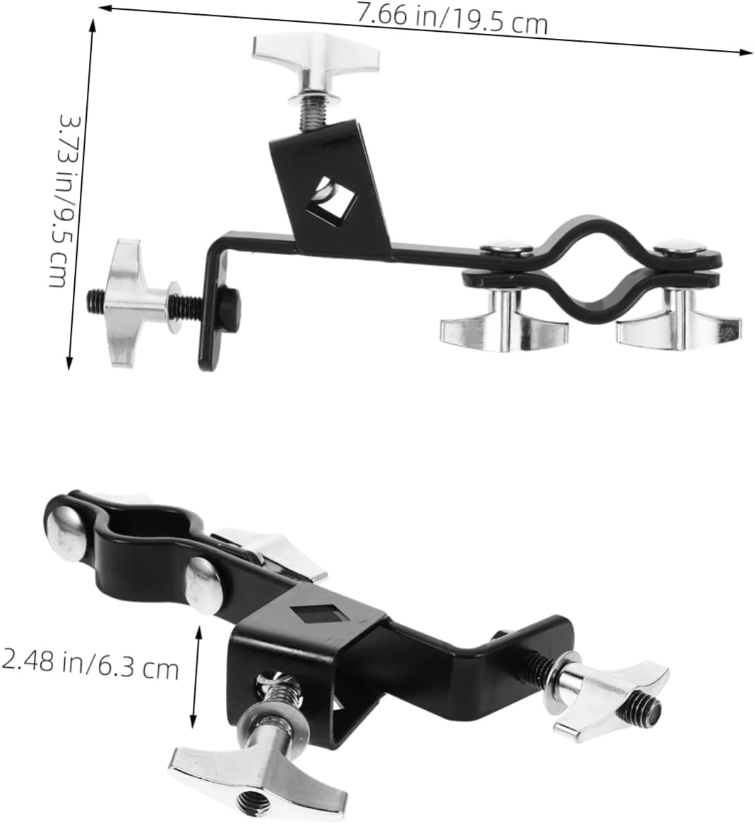 Stable Cymbal Extension Bracket Heavy Duty Cowbell Clamp Drum Set Mounting Accessory for Percussion Instruments for Jazz and Drum Kits