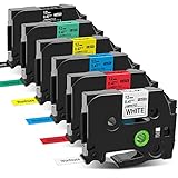 brother pr 1000 nak?? makinas? fiyat? 6 x Nastro per etichette Wonfoucs compatibile in sostituzione di brother tz tape 12mm; Incluso 6 colori: nero su Bianco/nero su rosso/nero su blu/nero su giallo/nero su verde/bianco su nero; Modello: TZe-231 TZe-431 TZe-531 TZe-631 TZe-731 TZe-335; Larghezza: 12mm; Lunghezza: 8m