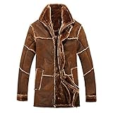 Kompakte Kaki Hoodies Velvet N\\P Air Force Mans Faux Pelzmantel Winter Avirex Mens Woolen Dickes Fell gesäumt