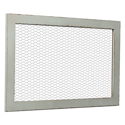 SOFE Chicken Wire Frame Bulletin Boards Rustic Grid Wall Panels for Jewelry Earring Organizer Decorative Notice Memo Board or Vision Board Hanging Photo Display Board for Home Office Classroom