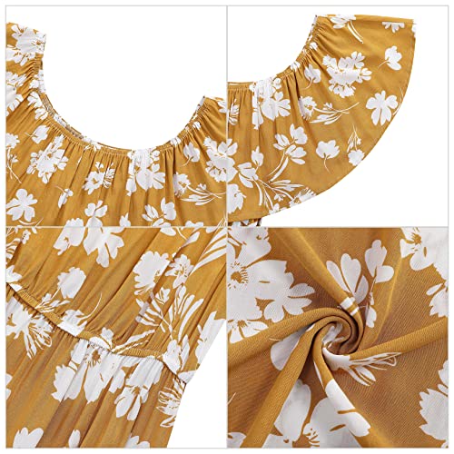 Image of Maternity Dress Women's Off Shoulder Split A Line Casual Maxi Dress Photography Dress for Babyshower