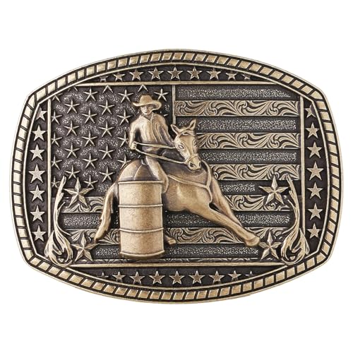 Image of Cowboy Belt Buckle for Men Western Cowgirl Rodeo Longhorn Bull Belt Buckles