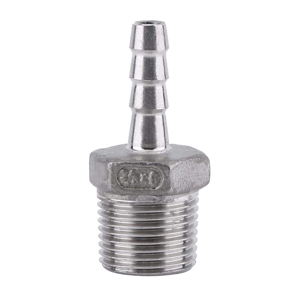 1 pz Raccordi per Tubo in Acciaio Inox, Filettatura Maschio per l'Aria, Acqua e Carburante (DN15 1/2 150 mm