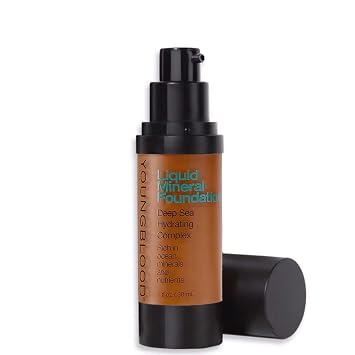 Youngblood Espresso Liquid Mineral Foundation، Dewy، Lightweight، Full Coverage، Vegan، Cruelty Free، Gluten