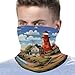 VTCTOASY Coastal Lighthouse Neck Gaiter Personalized Soft Windproof Face Covers Cozy Winter Neck Warmer Gator Scarfs Multipurpose Fashion Breathable Bandana Face Mask Scarf for Adult