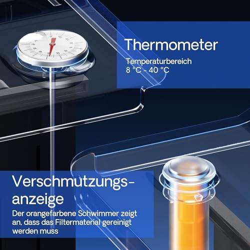 Bild 6 - SunSun Bio CBF-350C Teichfilter bis 90000L Teichvolumen max. 10000L/h 3-Kammer Durchlauffilter Modulteichfilter Teich Filter Biofilter