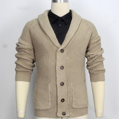Men Shawl Collar Button Knit Cardigan Slim Fit Shawl Collar Cardigans Sweater Shawl Collar Cardigan Sweater4
