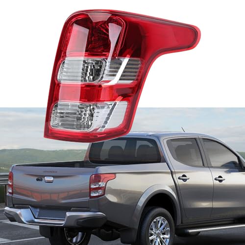 Image of Halogen Rear Light For Mitsubishi L200 Pickup 2015 + Tail Brake Lamp Without Bulbs UK Spec Right O/S Driver Side Without Fog Light