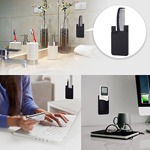 Pofesun – Porta-cartão adesivo de silicone Pofesun para a parte traseira do celular e bolso para car