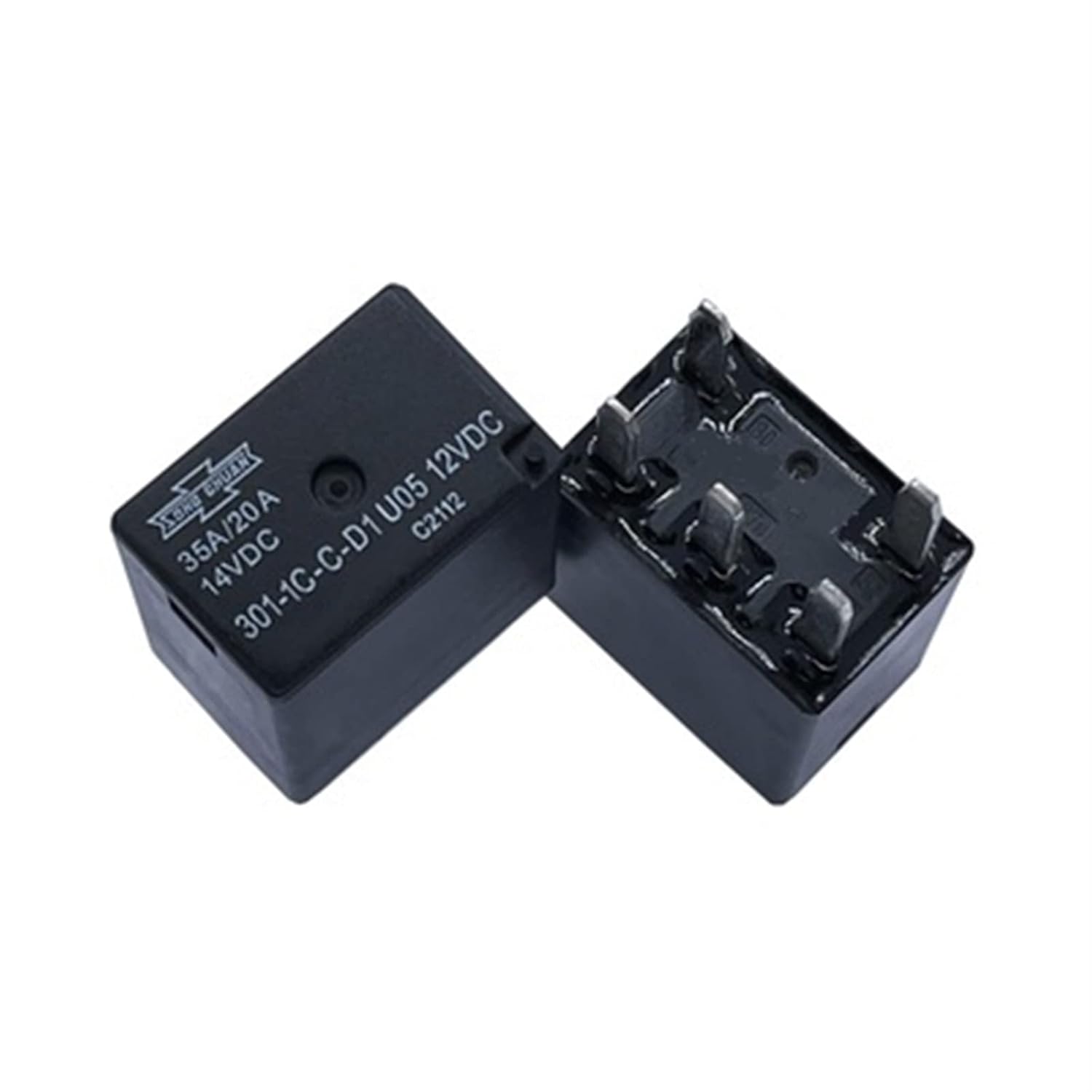 5PCS Original New Car Relay 301-1C-C-R1-U01-12VDC 301-1C-C-R1-U02-24VDC 301-1C-C-D1-U05-12VDC 301-1C-C-D1-U05-24VDC 35A 20A 5PIN(301-1C-C-R1 U01 12V)