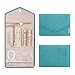bagsmart Travel Jewelry Organizer Roll Foldable Jewelry Case for Journey-Rings, Necklaces, Bracelets, Earrings, Teal