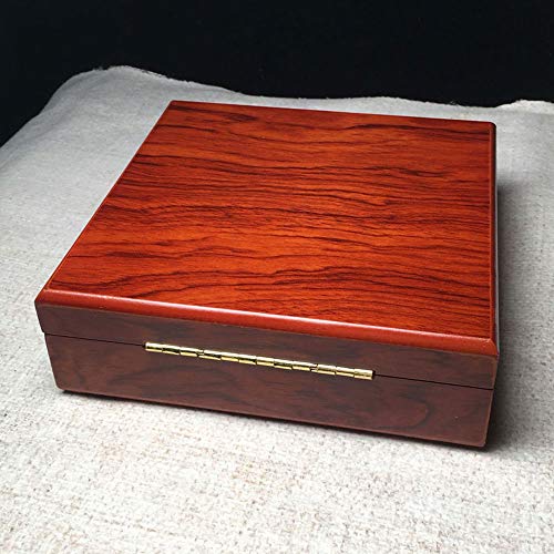Wooden Box,Wooden Jewelry Box,Wooden Box With Hinged Lid, Decorative Box Storage Box With Lid,Wooden Storage Box,Storage Box With Lock,Suitable For Gifts,Beads,Jade, Bracelets,Necklaces,Small Items, #TOP3