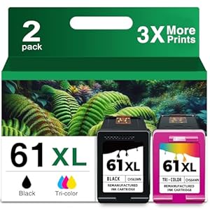 61XL Ink Cartridge Black and Color ...