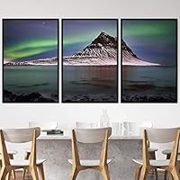 3 Piece Framed Canvas Wall Art Astronomy & Space Canvas Prints Home Artwork Decoration for Living Room,Bedroom - 16