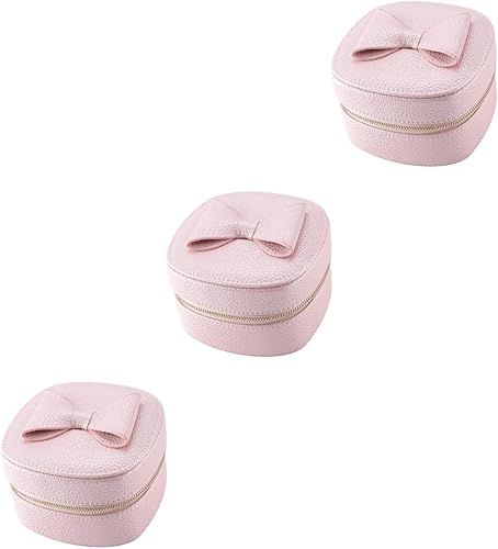 Holibanna 3pcs Box jewelry storage box earring holders bracelets holder Travel Jewelry Organizer Case travel jewelry holder Necklaces Storage Holder