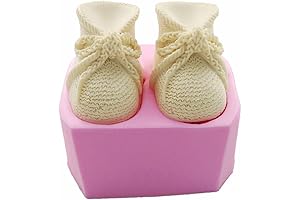 3D Knitted Baby Shoes Silicone Molds for Baby Showers