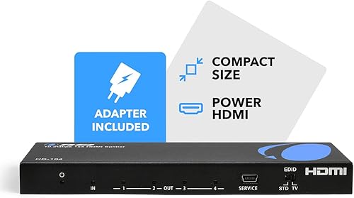 Miniatura 2 de Divisor de potencia con puertos HDMI para full HD V 13 Negro