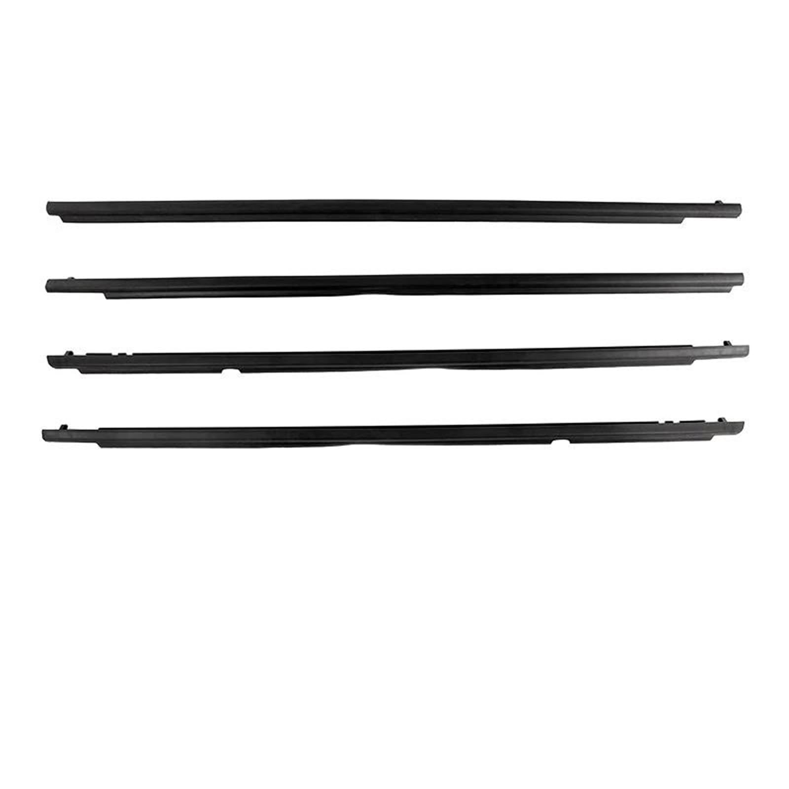 Kokoglgbtd One Color 4Pcs Car Rubber Seal Belts Left Right Window Weatherstrip Moulding Trim Fit For Toyota For Corolla 2009-2012 Accessories