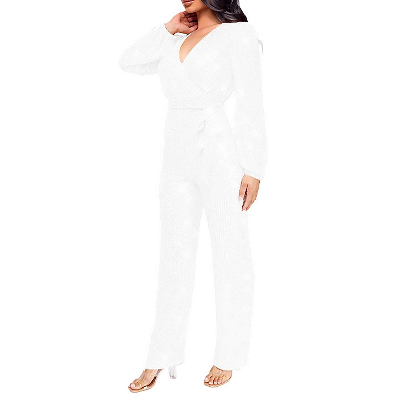 Overol de verano para mujer, de manga larga, con lentejuelas, para Reino Unido, talla 14, enterizo para salir, talla 18, pantalones de verano para mujer