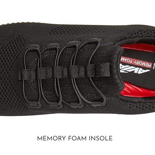Image of Avia Air Slip On Shoes for Men - Casual Comfortable Athletic Tennis Walking Sneakers for Men with Memory Foam - Sizes 7 to 16, Medium and Extra Wide Width - Black, Grey, Navy Blue & White Mens Shoes