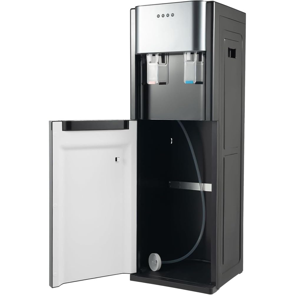 Distributore Acqua Fredda Erogatore Acqua con 2 Impostazioni di Temperatura Freddo/Caldo per Casa Ufficio Dormitorio,Dark Gray,33cm*30cm*90cm