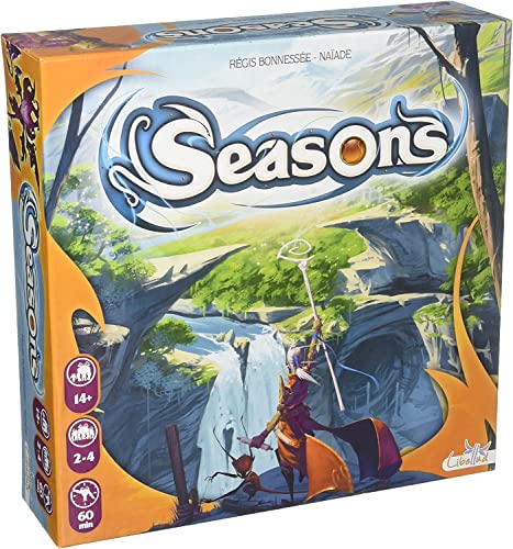 Juego de Mesa Seasons - Juego Estratégico de Cartas y Dados para Magos, Jugabilidad Atractiva, Juego Familiar Divertido para Niños y Adultos, 2-4 Jugadores, Edad Recomendada 14+, Tiempo de Juego 60 Minutos, Fabricado por Libellud miniatura 1