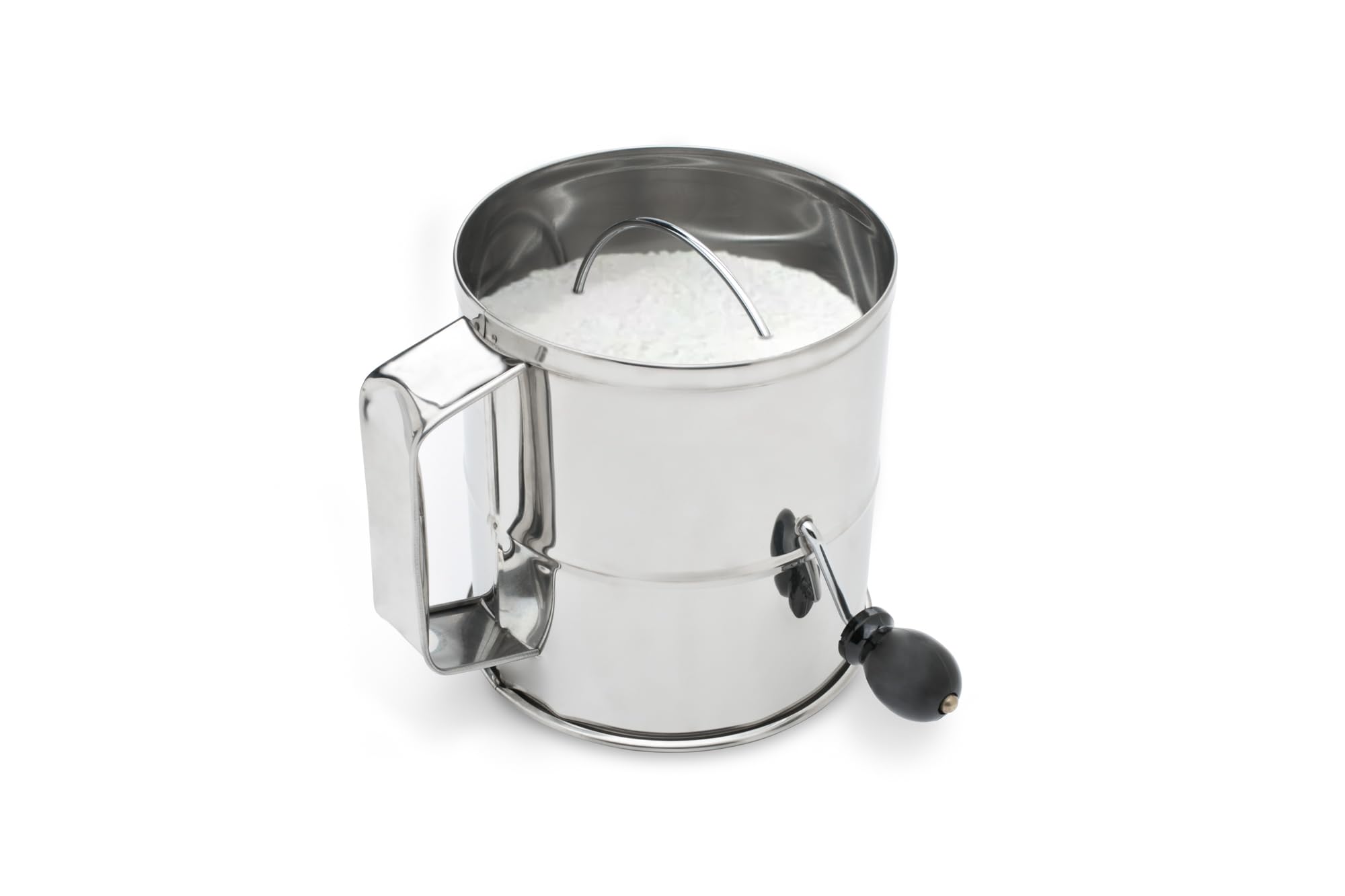 Flour Sifter, Stainless Steel, 8-Cup