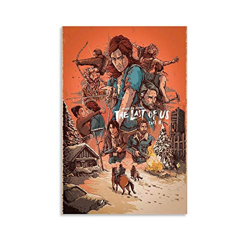 WUSOP Camiseta The Last of Us Part 2 Póster Cuadro decorativo lienzo pared sala de estar póster...