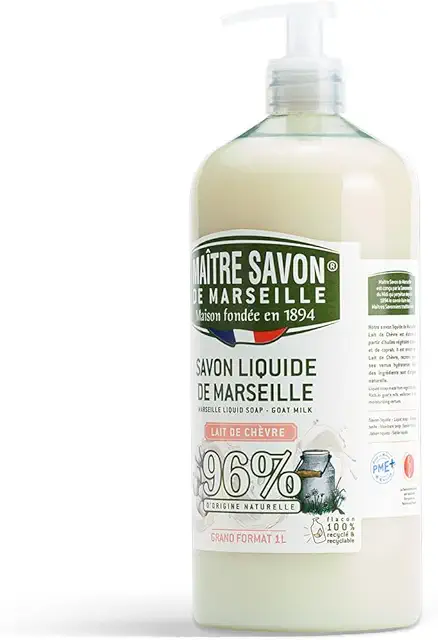 Marseille Liquid Soap with Goat Milk - 1L Gentle Skin Care