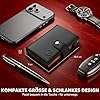 TENBST Geldbörse Herren mit Münzfach, Hochwertige Slim Wallet, Kartenetui Klein 8-10 Karten, Premium Exklusiv Geldbeutel RFID Schutz, Portmonee Herren, Smart Wallet, Kreditkartenetui - Schwarz #1