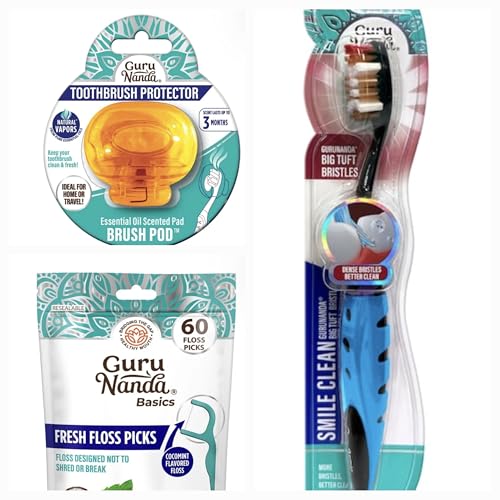 Image of Floss picks, Toothbrush and cover Bundle