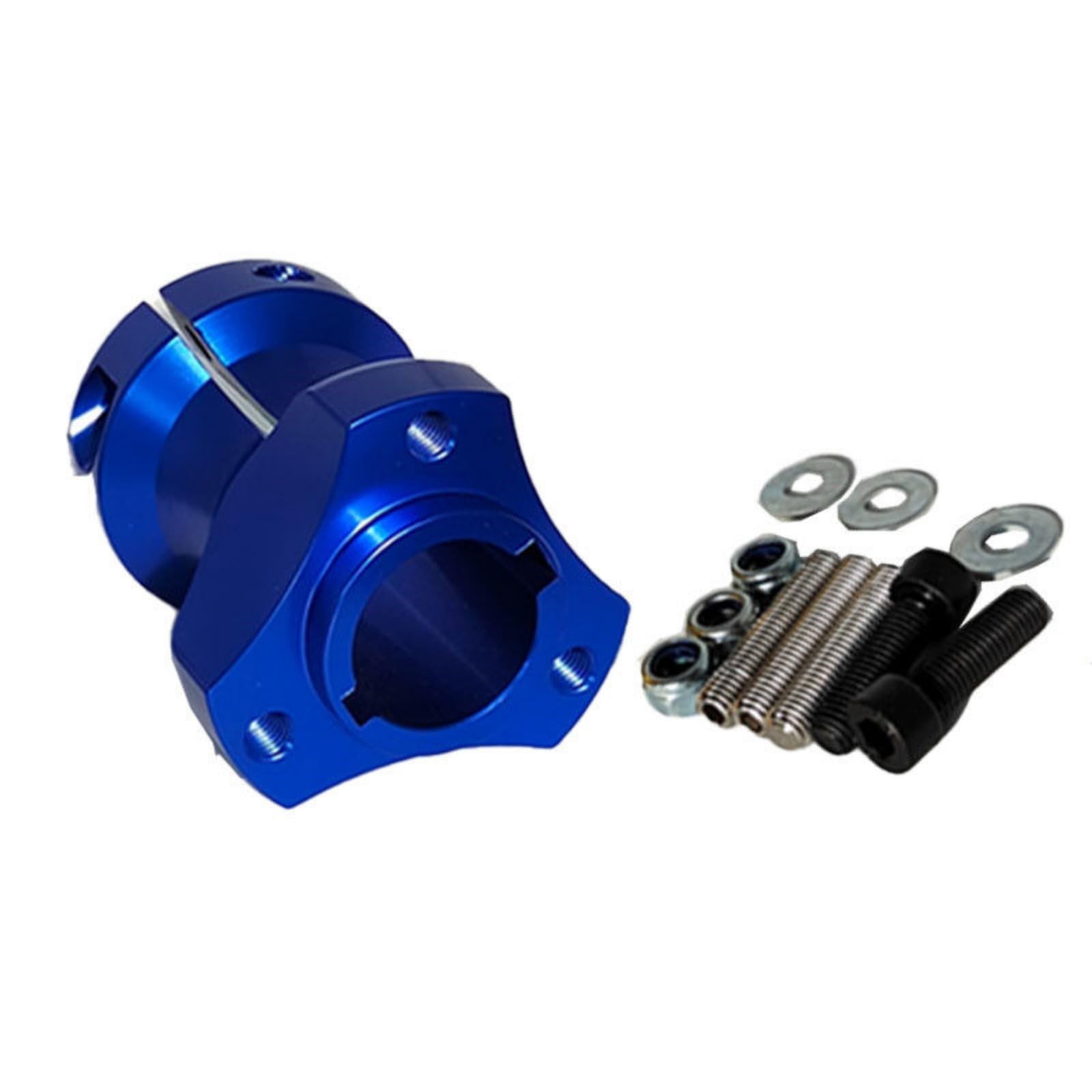 rockible Mozzo Go Kart Mozzo Posteriore Staffa Asse Supporto Hub Sedile Cuscinetto in Lega di Alluminio Leggera Regolazione Lungo l'Albero Progettazione a, Blu, 30mm