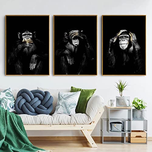 Funny monkey peinture sur toile pour apporter du sourire dans la maison
